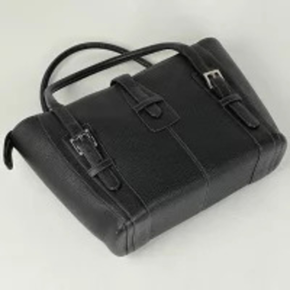Loewe black leather bag tote handbag
